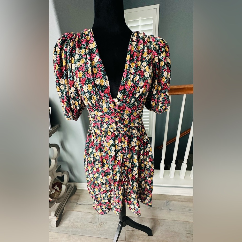 Zara short floral dress size Xs
